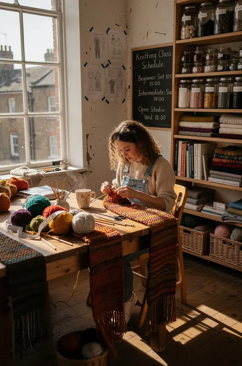 Community support in handmade crafting and training.